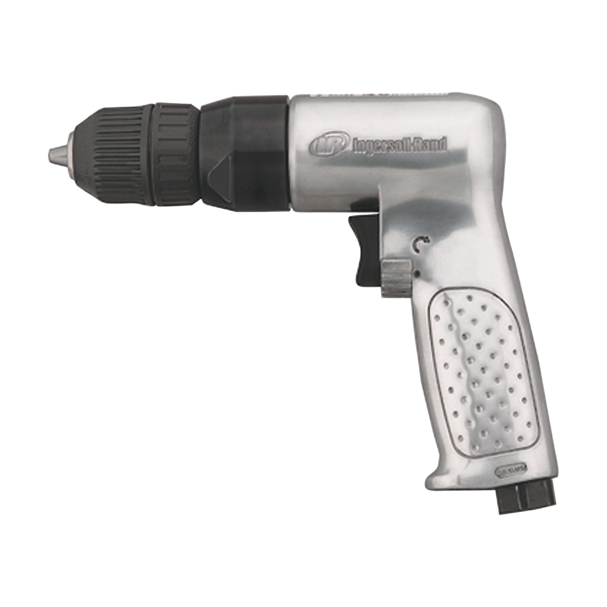 Ingersoll Rand Quiet Technology Air Drill, 3/8in. Keyless Chuck, 2500 RPM, 4 CFM, Model# 7802RAKC